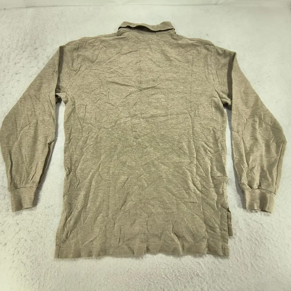 Polo by Ralph Lauren Collared Long Sleeve Polo Shirt Mens Size S Olive Green